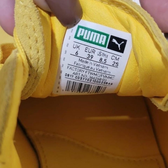 Puma Cleated Creeper SuedeWns 366268-03 Womens LemonSneaker Shoes Size 8.5 - Picture 4 of 7